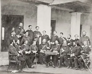 107th Prints: British army India, officers of the 107th Regiment 1863