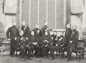 60th Collection: British army in India, officers of the 60th rifles, 1868