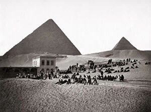 Sphinx Gallery: British army regiment at the Sphinx, Egypt, c.1880 s