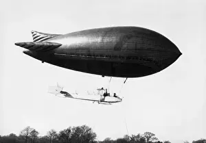 Eglf Prints: British Army Royal Engineers Baby Airship Flying at Fa?