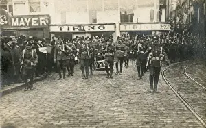 British arrival in Pera, Istanbul, Turkey