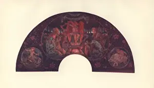 Granville Prints: British art nouveau design for painted fan
