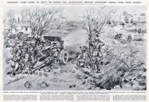 Direct Prints: British artillery covering the evacuation of Dunkirk, WW2