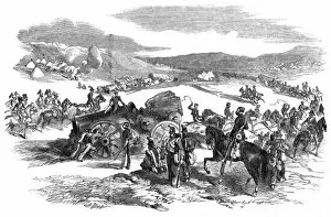 Images Dated 7th November 2012: A British Artillery Piece at Balaklava, Crimean War, 1854
