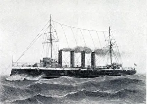 Drake Prints: British battleship, HMS Good Hope