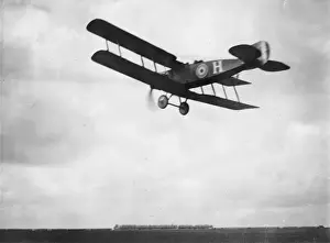 Vert Prints: British Bristol fighter plane in flight, WW1