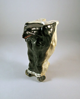 Images Dated 17th January 2012: British bulldog with Bow, Bow, Bow around his neck