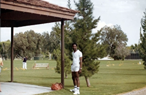 British Caribbean man standing by the golf course - Jamaica British Caribbean man standing by the golf course - Jamaica