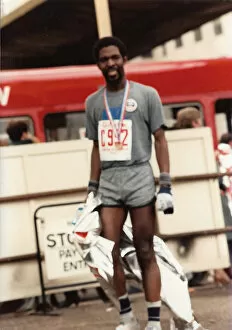 Runner Collection: British Caribbean marathon runner