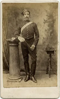 Horseman Gallery: British Cavalryman - Carte de Visite photograph