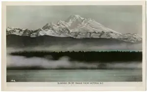 Snow Covered Prints: British Columbia, Canada - Sunrise on Mount Baker