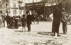 Consul Prints: British Consul and his wife on Smyrna (Izmir) Quay