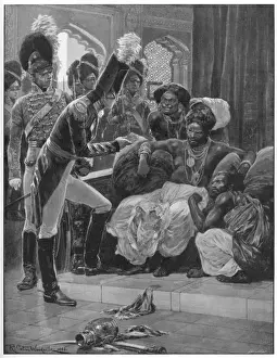 Officials Prints: British Depose King / 1815