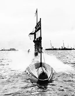 British E Class Submarine No. E8 early 1900s