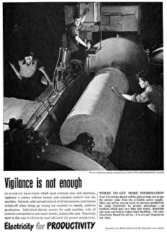 Utilities Prints: British Electrical Development Assn Electricity For Industry