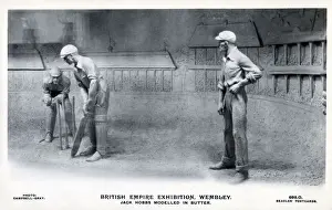 Sydney Prints: British Empire Exhibition - Jack Hobbs modelled in butter
