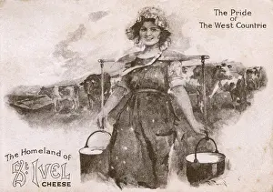 Bringing Prints: British Empire Exhibition - St Ivel Cheese - Milkmaid
