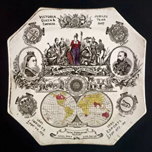 1887 Collection: British Empire Plate