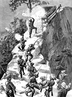51st Collection: The British encampment at Mogok, Burma, 1887