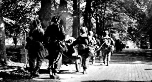 Airborne Collection: British First Airborne Troops march towards Arnhem; Second W