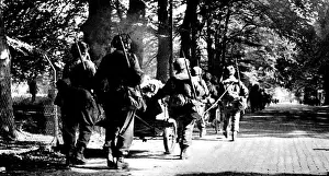 Montgomery Prints: British First Airborne Troops march towards Arnhem; Second W