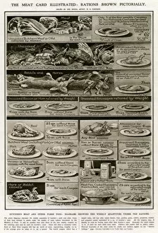 Coupons Collection: British Food Rationing, First World War, 1918