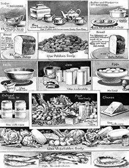 Images Dated 27th December 2004: British Food Rationing, First World War, 1918
