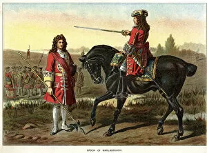 1710 Gallery: British foot soldier and horseman 1710