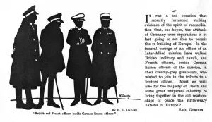 Reconciliation Prints: British & French officers with German liaison officers