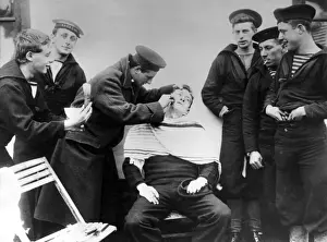 British and French sailors interned in Holland, WW1