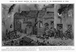 Villiers Collection: British and Germans fighting in vicinity of Ypres, 1914