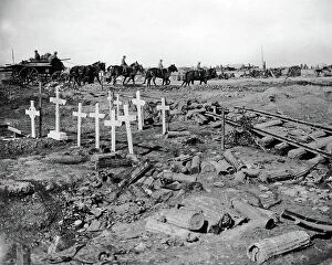 Rails Collection: British graveyard on Western Front, WW1