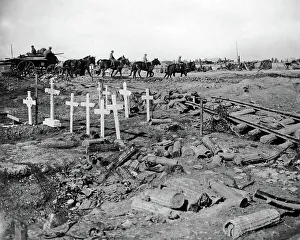 Pulled Prints: British graveyard on Western Front, WW1