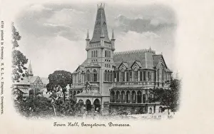 Guiana Prints: British Guiana (Guyana) Georgetown, Demerara - The Town Hall