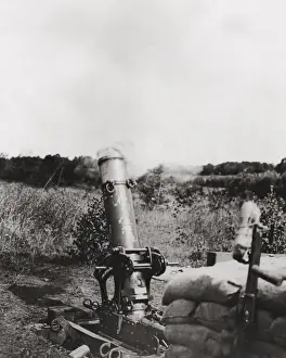 British heavy trench mortar, Western Front, WW1