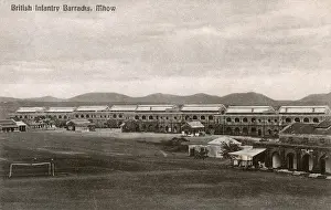 Goal Prints: British infantry barracks, Mhow, Madhya Pradesh, India