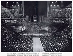 The British Legion Festival of Remembrance at The Royal Albert Hall attended by King Edward VIII - held on the evening of Armistice Day - November 11, 1936. Date: 1936