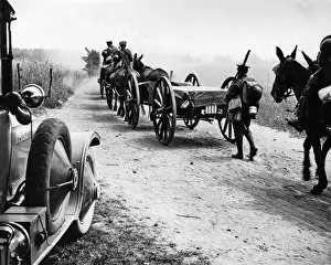 British machine gun transport, Western Front, WW1