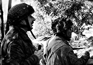 Montgomery Prints: British Major and Lieutenant, near Arnhem; Second World War