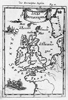 Images Dated 16th February 2018: BRITISH MAP LATE 17C