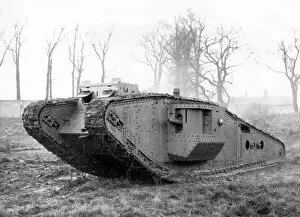 Images Dated 5th September 2011: British Mark IV tank with Tadpole Tail, WW1