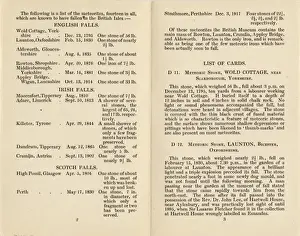 L Chondrite Prints: British Meteorites, leaflet