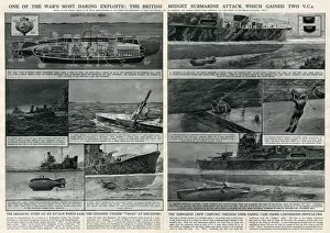 Exploit Gallery: British midget submarine attack by G. H. Davis