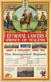 Lancers Collection: British Military Recruitment Poster - Inter-war period