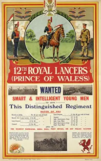 12th Prints: British Military Recruitment Poster - Inter-war period