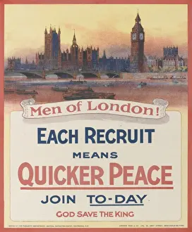 British Military Recruitment Poster, WW1