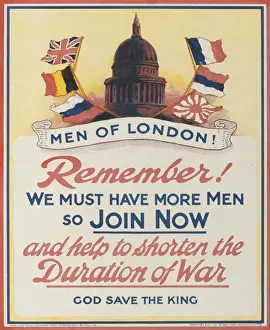 British Military Recruitment Poster, WW1