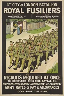 British Military Recruitment Poster, WW1