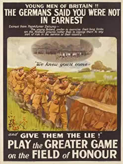 British Military Recruitment Poster, WW1