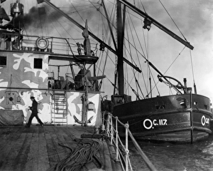 British monitor HMS Severn at Sheerness, WW1